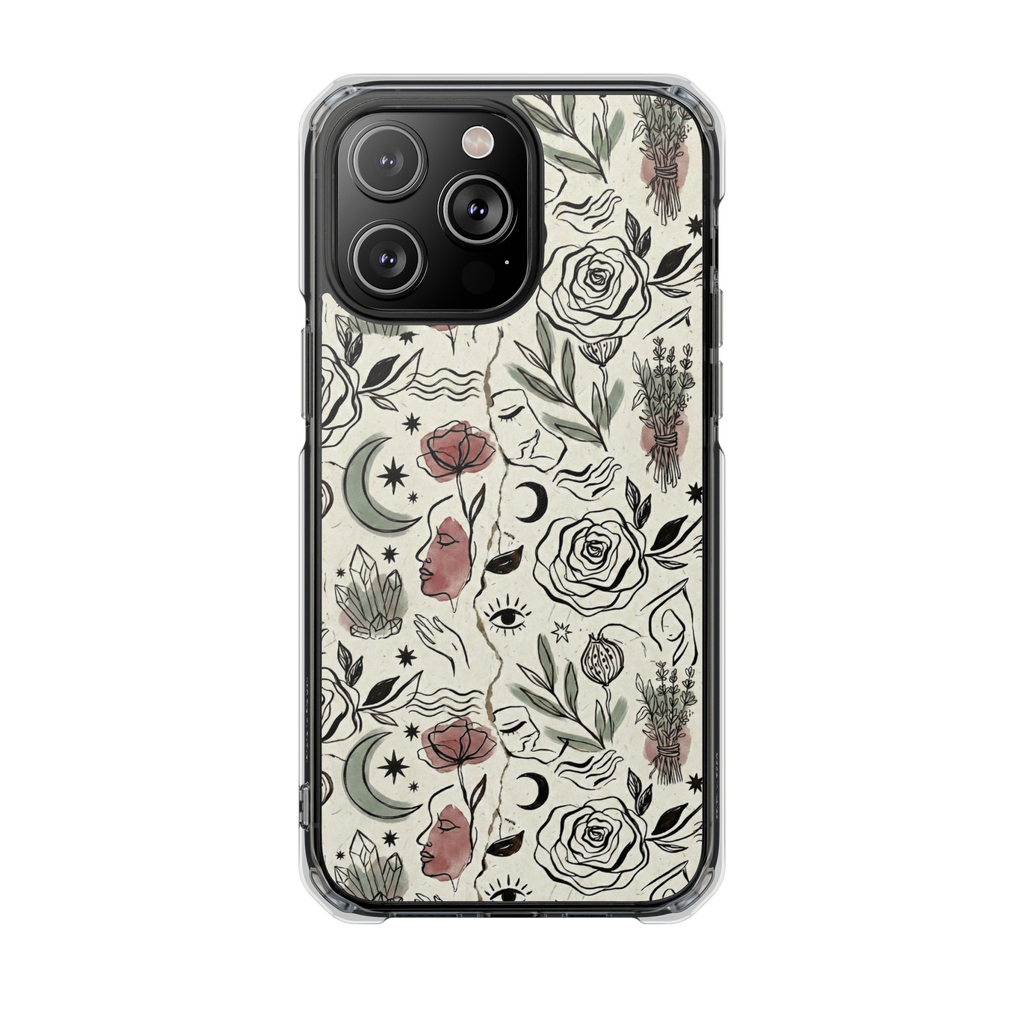 Moon and Flower Case