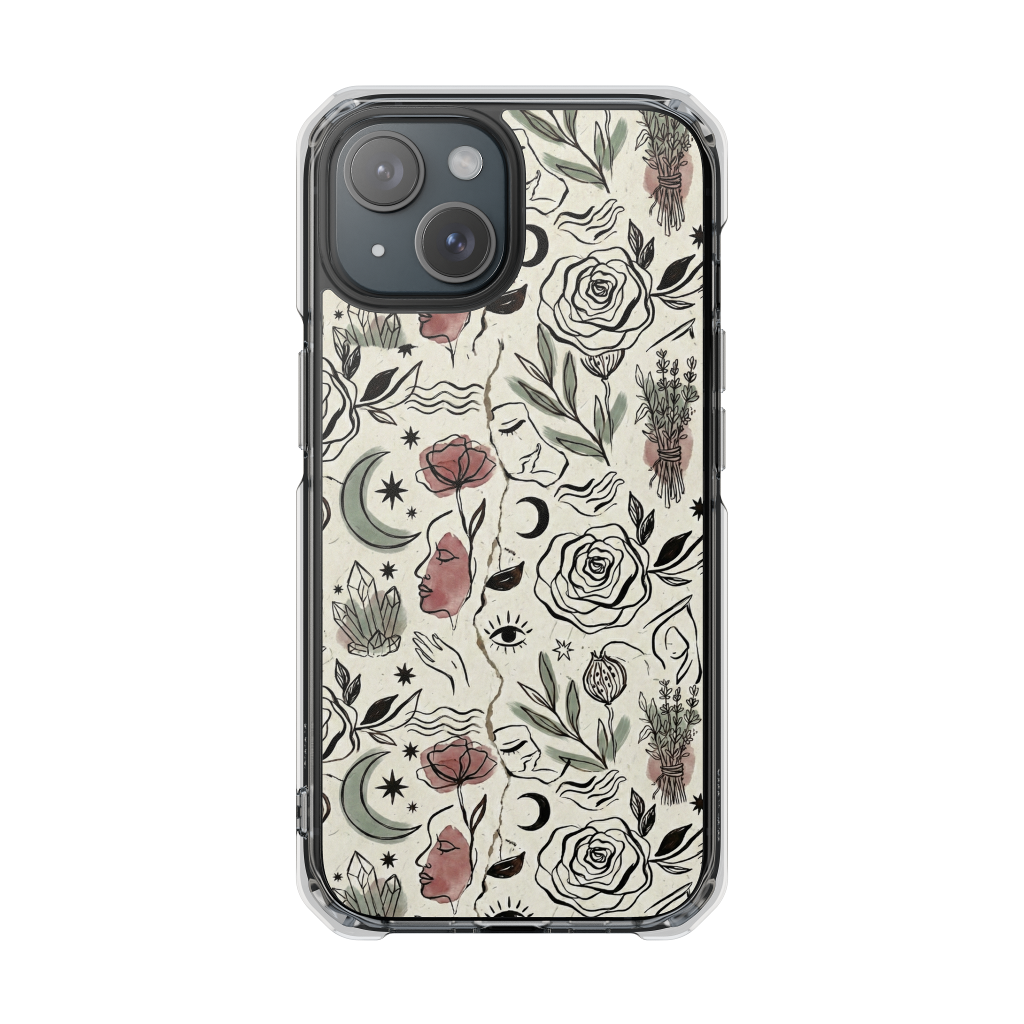 Moon and Flower Case