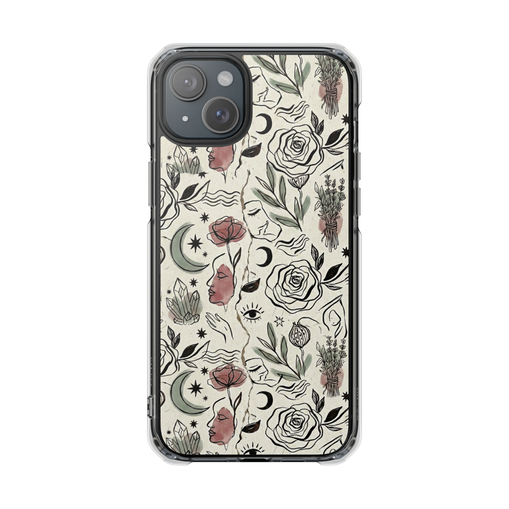 Moon and Flower Case