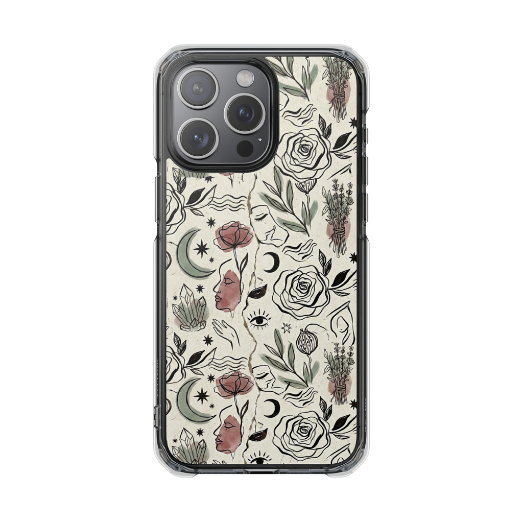 Moon and Flower Case