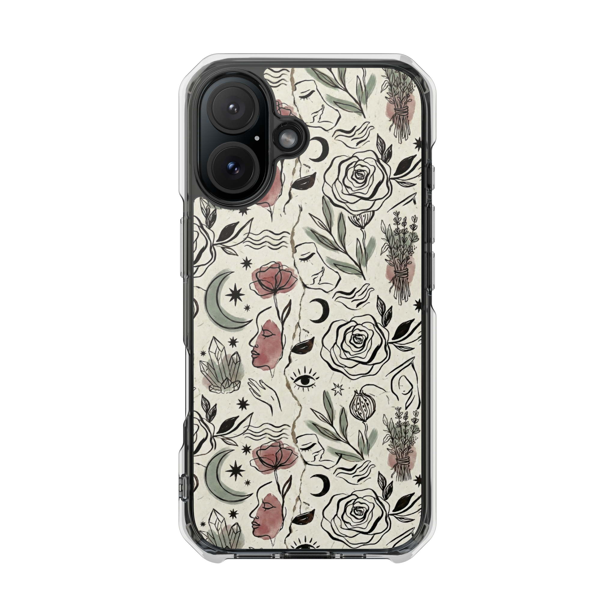 Moon and Flower Case