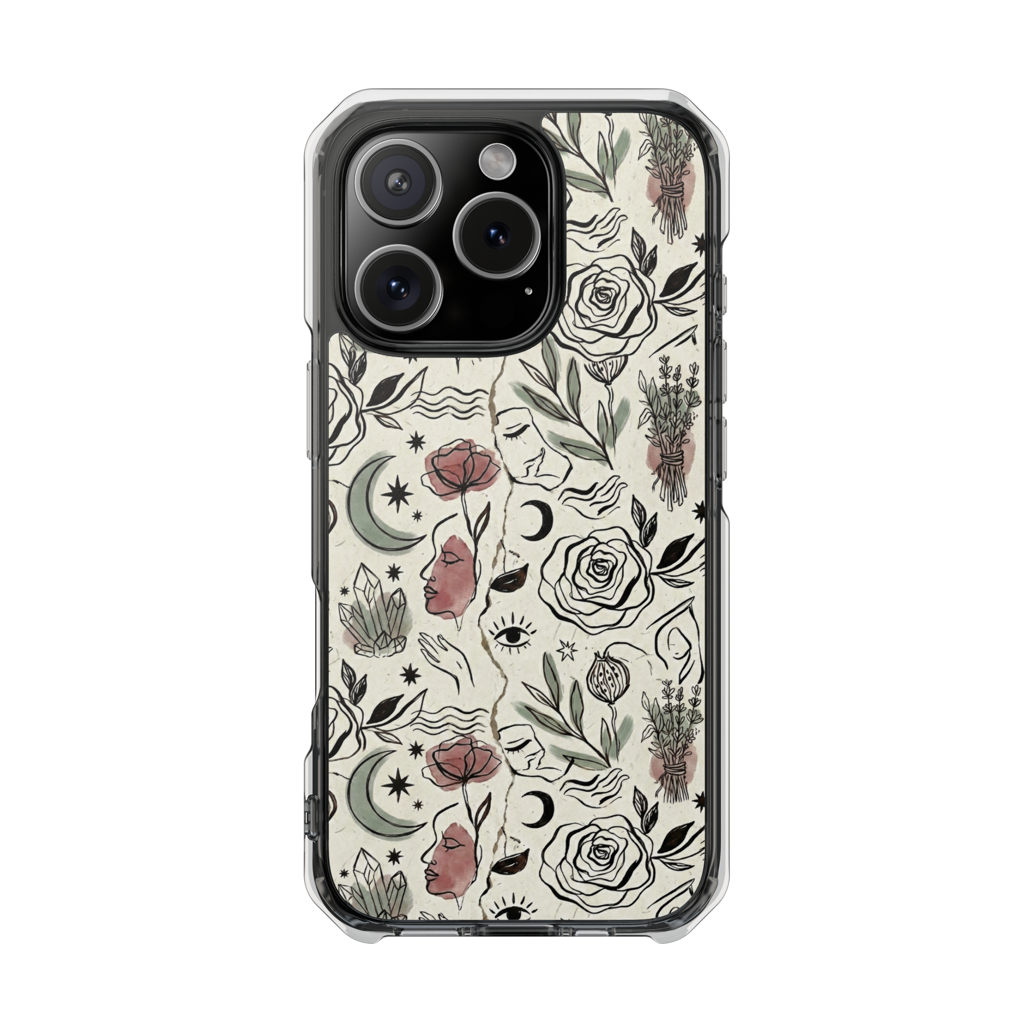 Moon and Flower Case