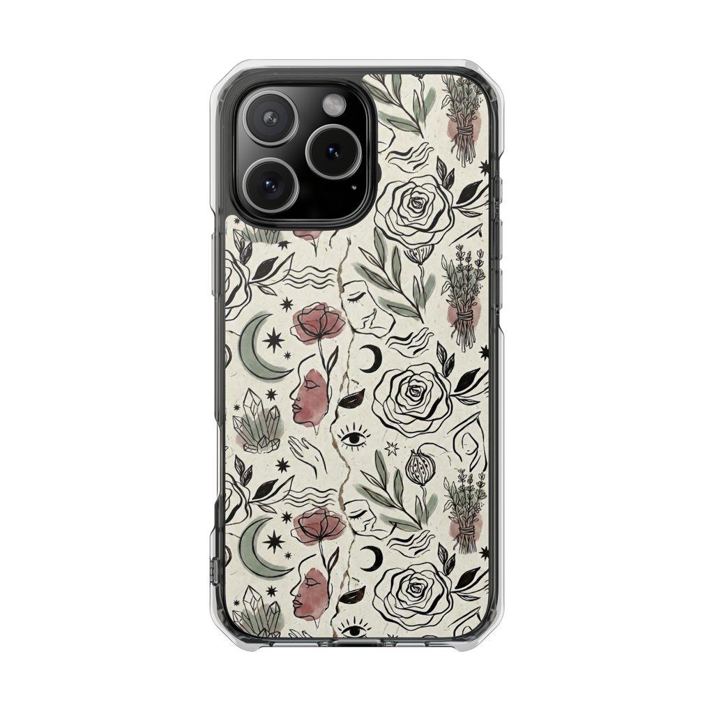 Moon and Flower Case