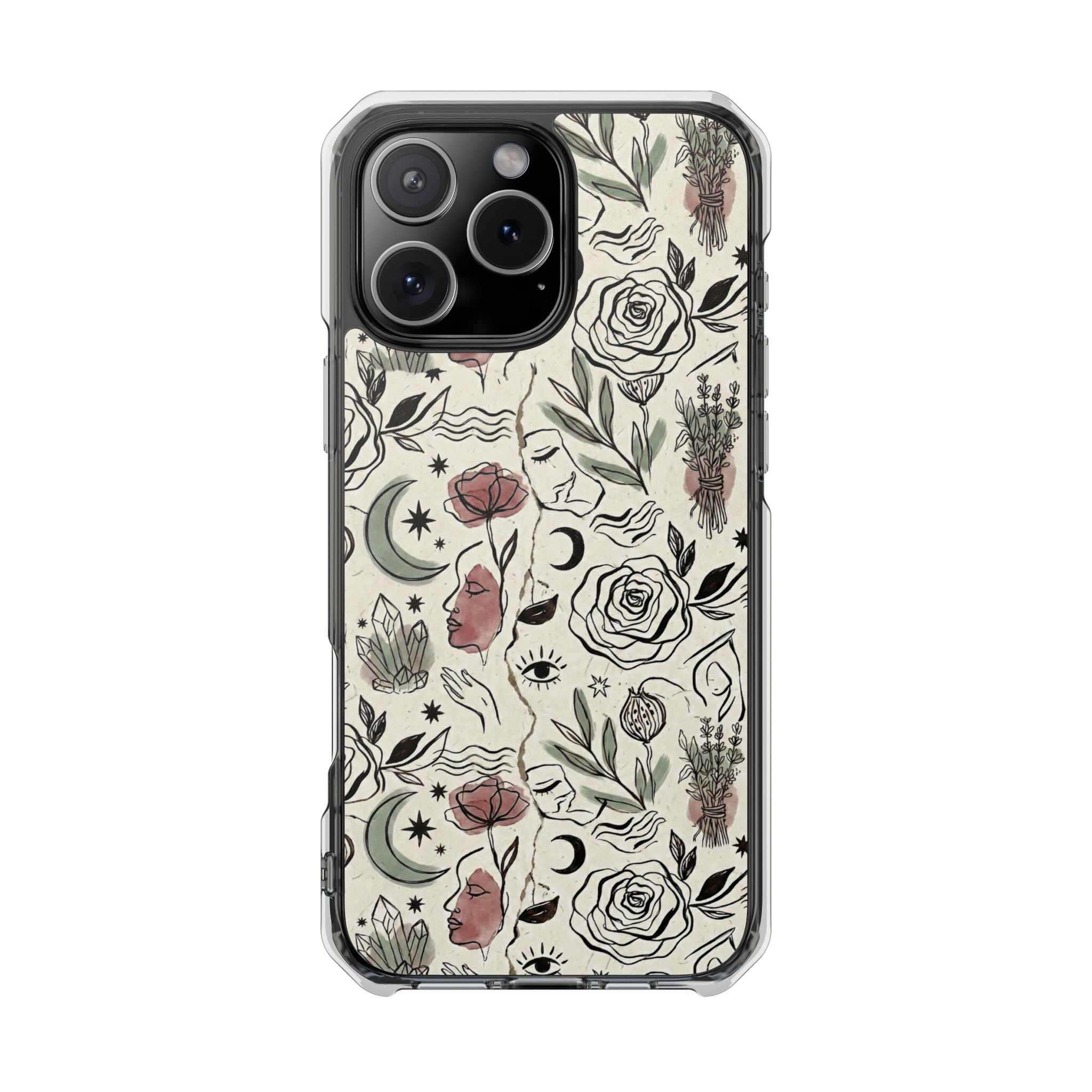 Moon and Flower Case
