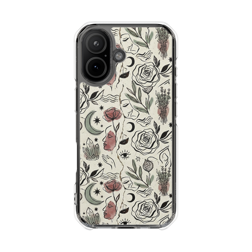 Moon and Flower Case