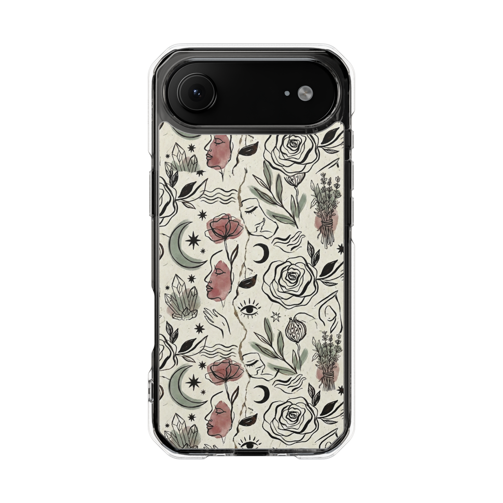 Moon and Flower Case