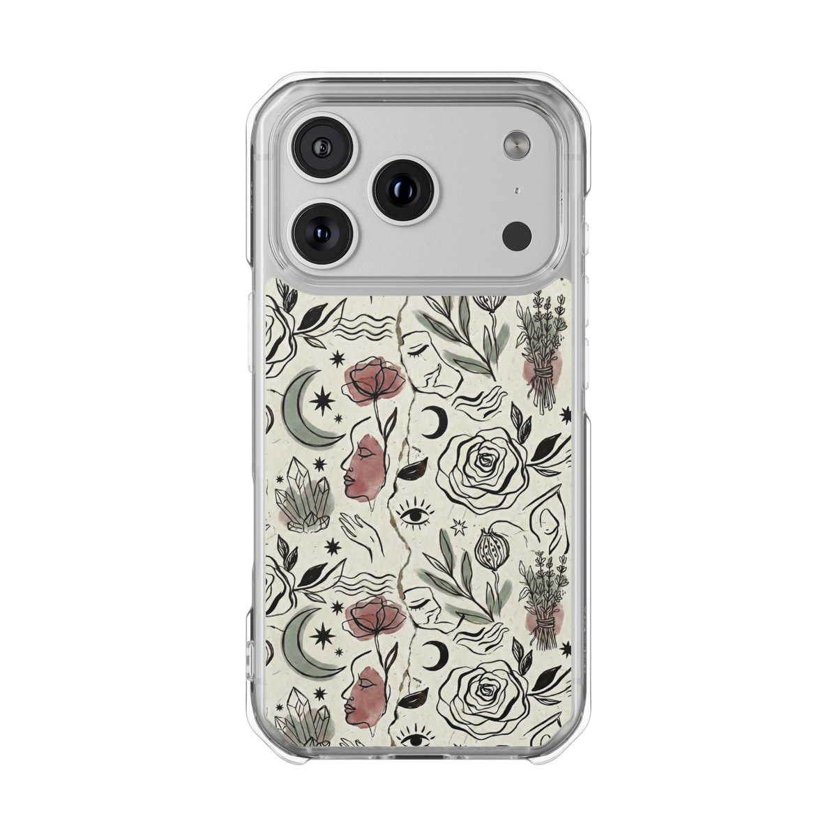 Moon and Flower Case