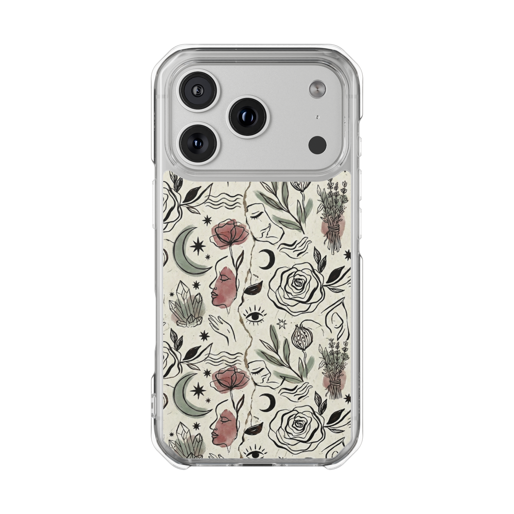 Moon and Flower Case