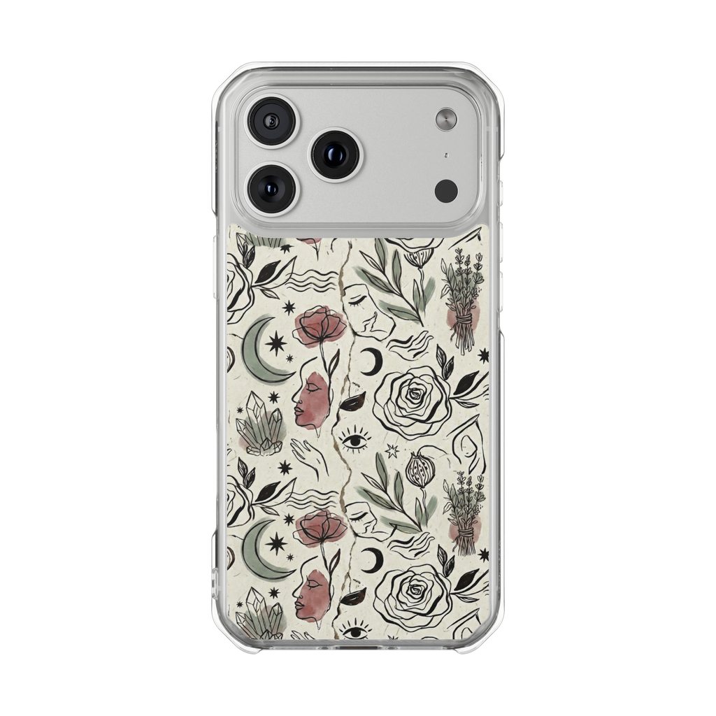 Moon and Flower Case