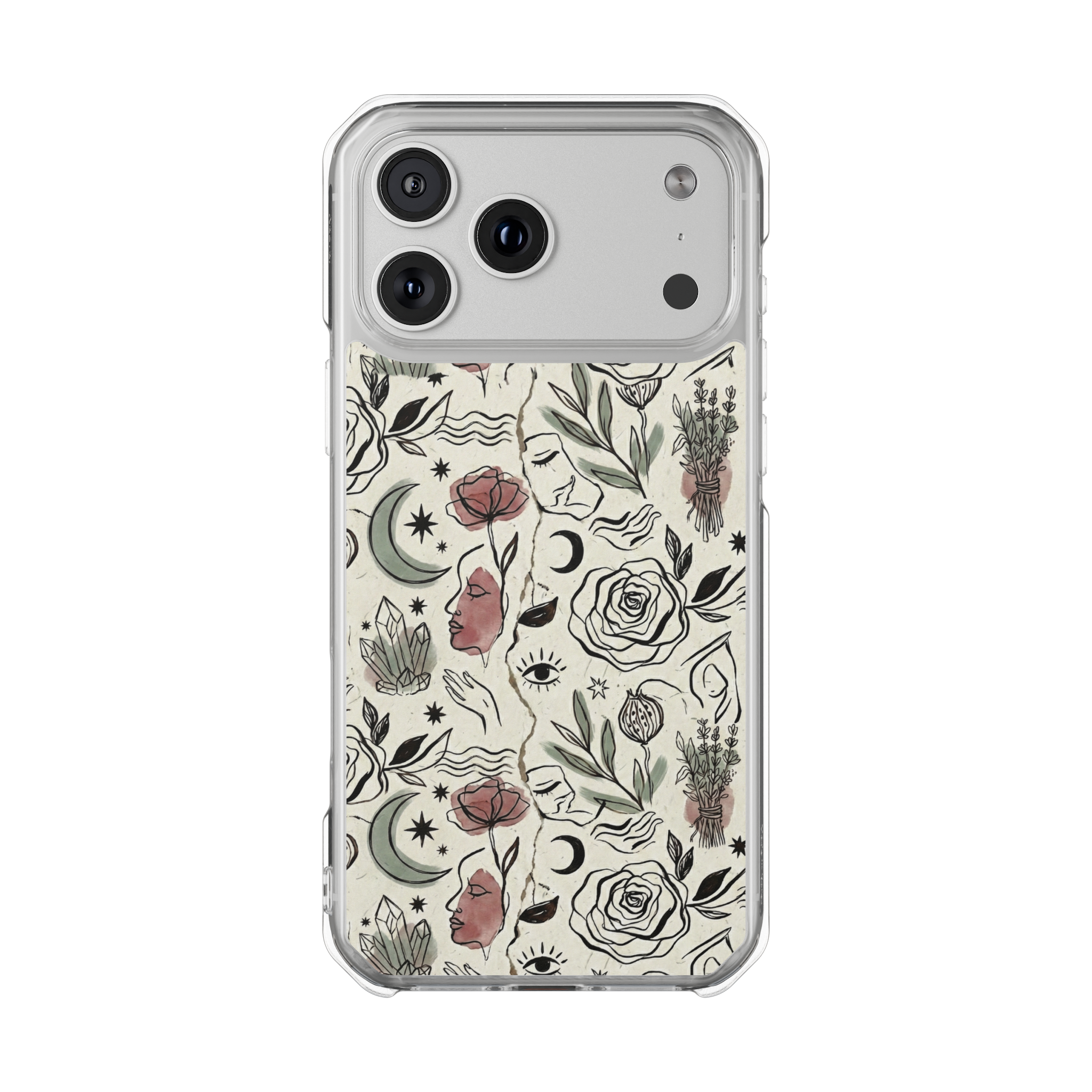Moon and Flower Case