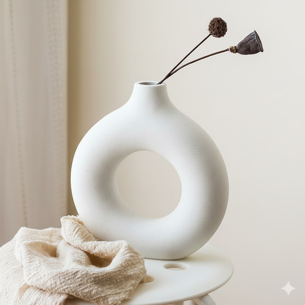 Eterna Loop Minimalist Decorative Vase
