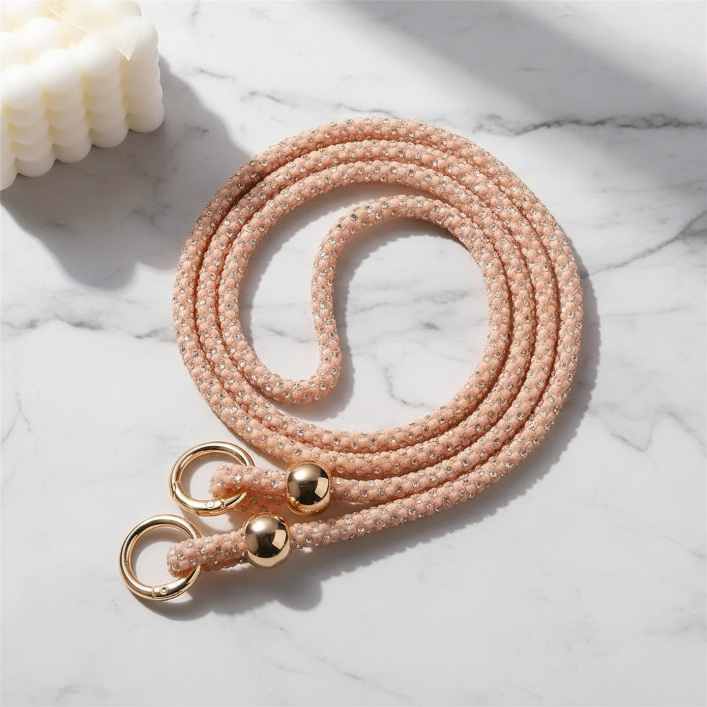 AuraBeads Rhinestones Crossbody Phone Strap
