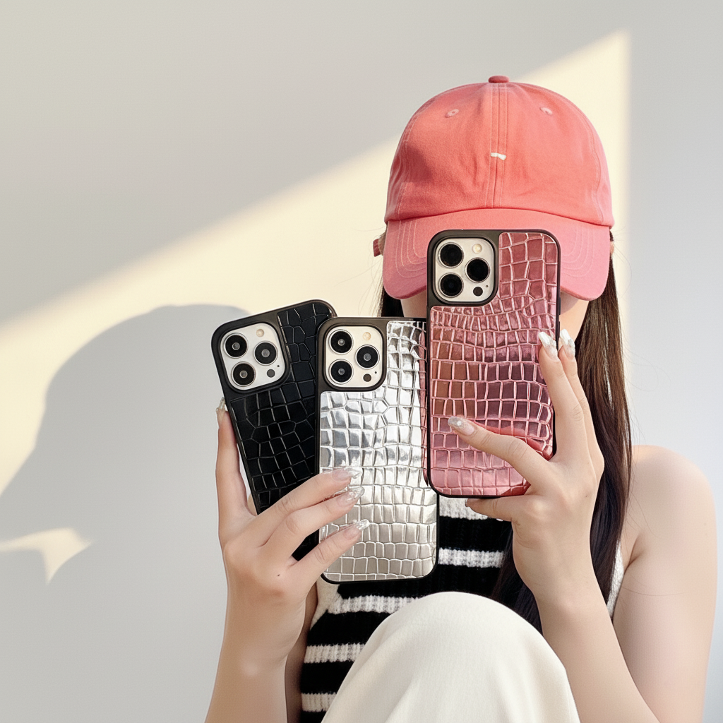 Prestige Noir Case Drop-resistant All-inclusive iPhone Case / Croc series