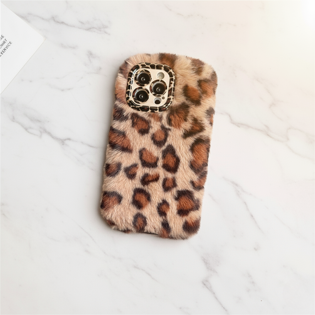 Wild Velvet Leopard Fleece IPhone Case
